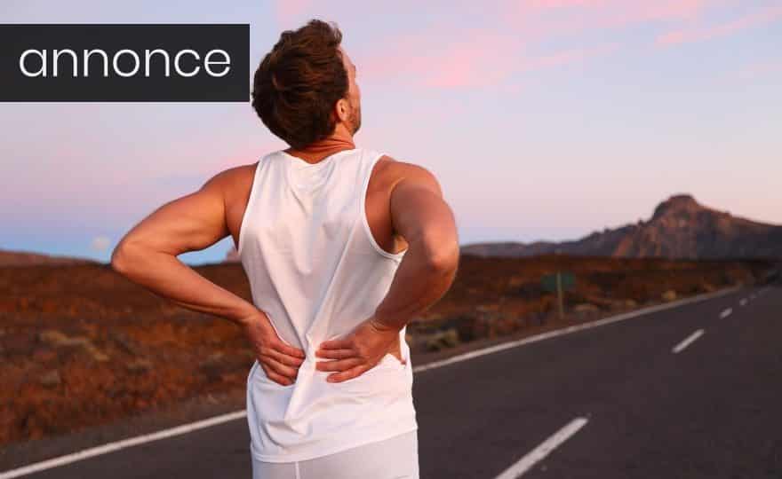 Mand med ondt i ryggen